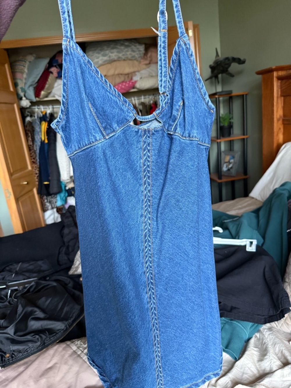 Princess Polly Medium Blue Denim Cami Dress